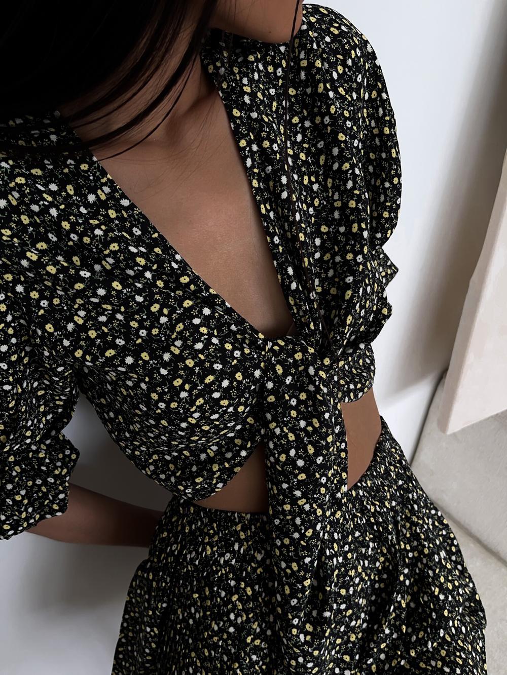 Блузка с шортами (Черный)