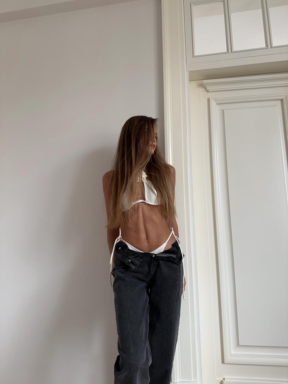 Джинсы MOM FIT (Темно-серый)